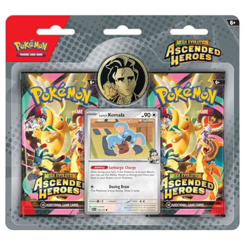 Pokémon TCG: Mega Evolution—Ascended Heroes 2-Pack Blister — Larry