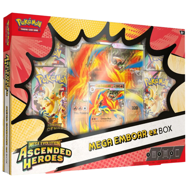 Pokémon TCG: Mega Evolution—Ascended Heroes Mega Emboar ex Box