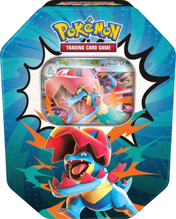 Pokémon TCG: Mega Evolution—Ascended Heroes Tin — Mega Feraligatr ex