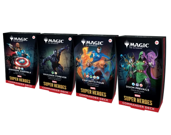 Magic: The Gathering | Marvel Super Heroes Commander Decks — Set of 4