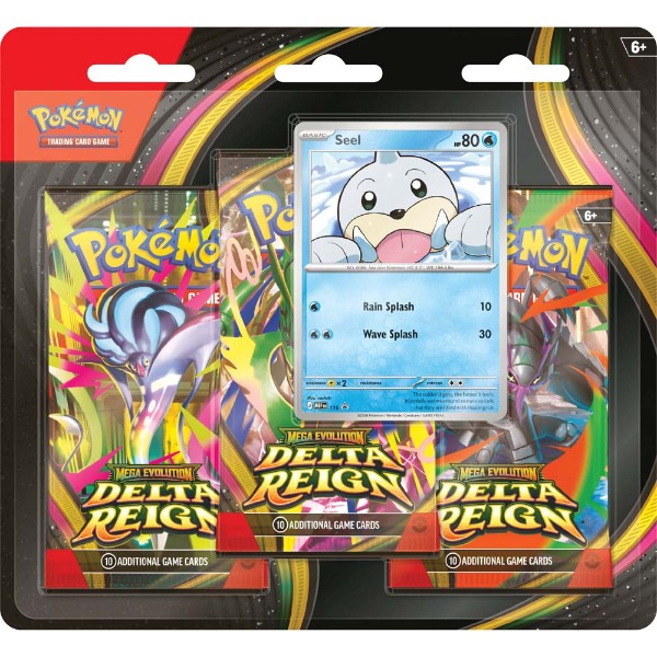 Pokémon TCG: Mega Evolution — Delta Reign 3-Pack Blister — Seel (Pre-Order)