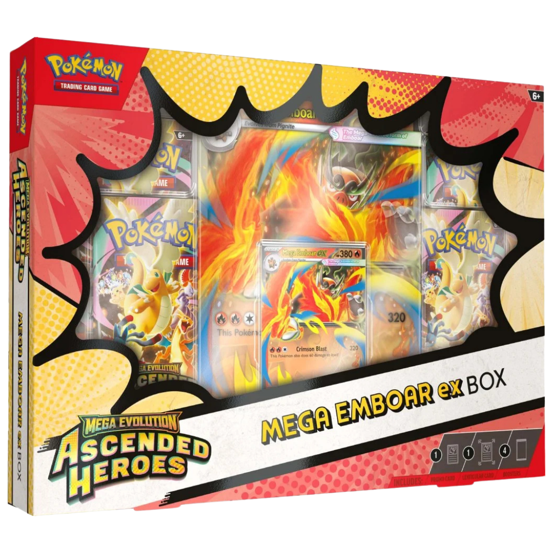 Pokémon TCG: Mega Evolution—Ascended Heroes Mega Emboar ex Box