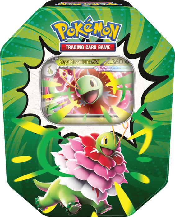 Pokémon TCG: Mega Evolution—Ascended Heroes Tin — Mega Meganium ex