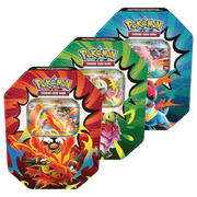 Pokémon TCG Mega Evolution Ascended Heroes tins — representative image for sealed case