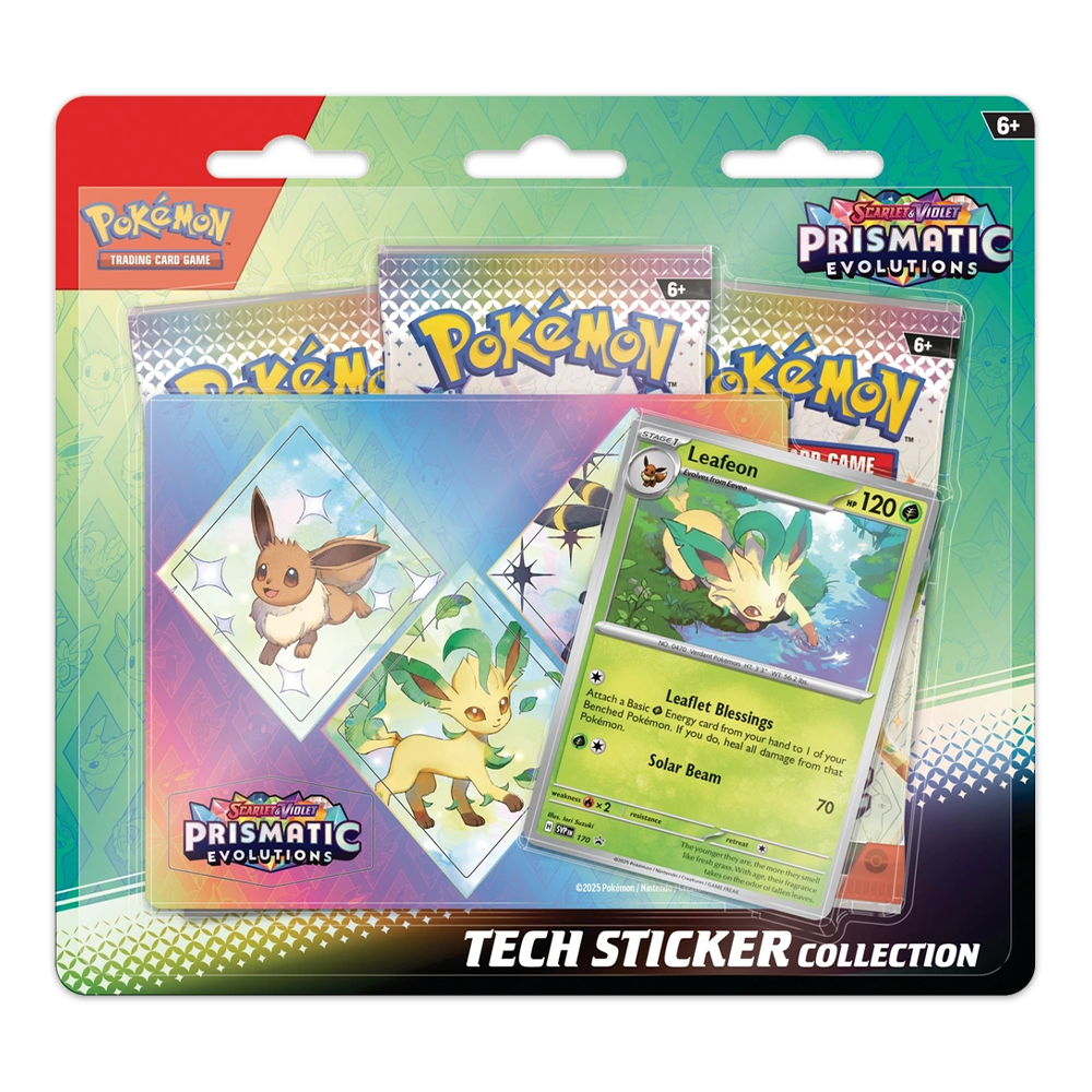Pokémon Prismatic Evolutions Tech Sticker Collection